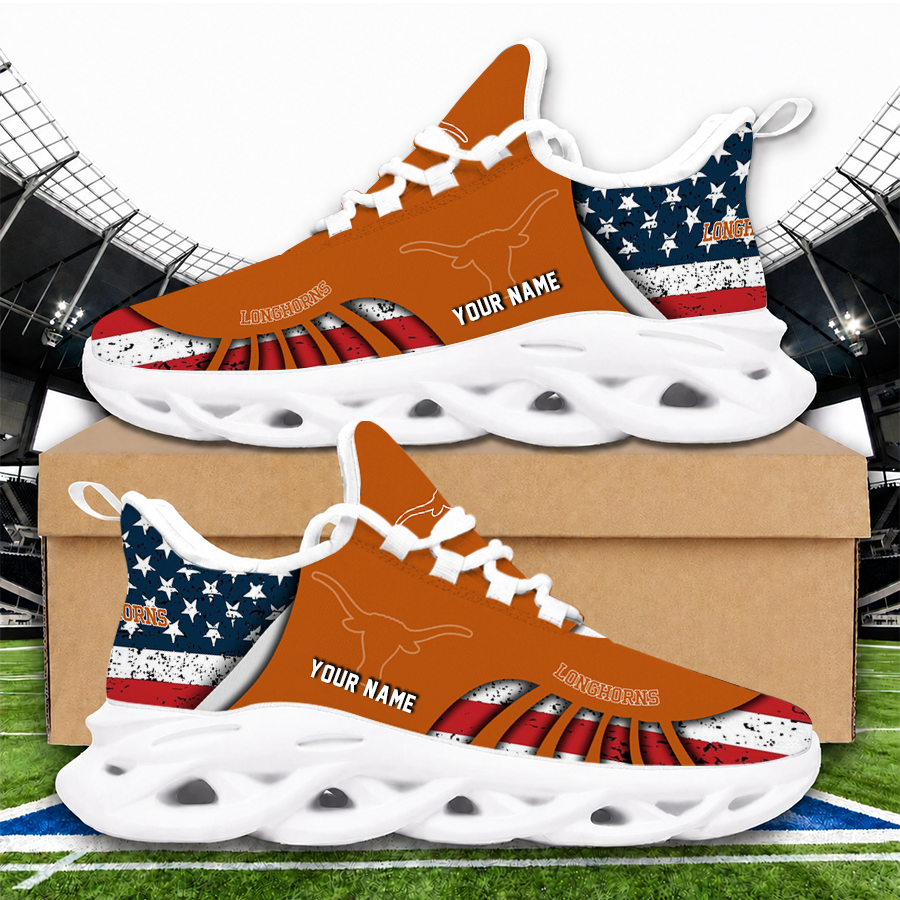 [FAN FAVORITE] NEW CUSTOMIZED NCAA CWS05 TXL TEXAS LONGHORNS UNISEX CLUNKY SNEAKERS