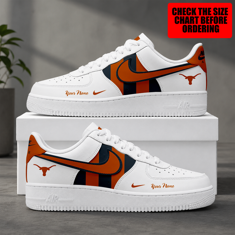 [FAN FAVORITE] NEW CUSTOMIZED NCAA CWS05 TXL TEXAS LONGHORNS AF1 SHOES