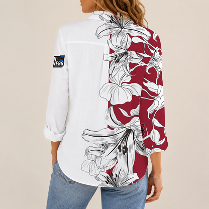 [FAN FAVORITE] NEW CUSTOMIZED NCAA MAM06 AKR ARKANSAS RAZORBACKS STRAPPY WOMEN CASUAL SHIRT