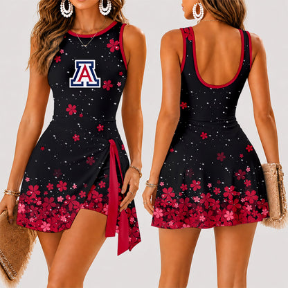 [FAN FAVORITE] NEW CUSTOMIZED NCAA CWS06 ARW ARIZONA WILDCATS WOMEN'S SUMMER SKORT DRESS