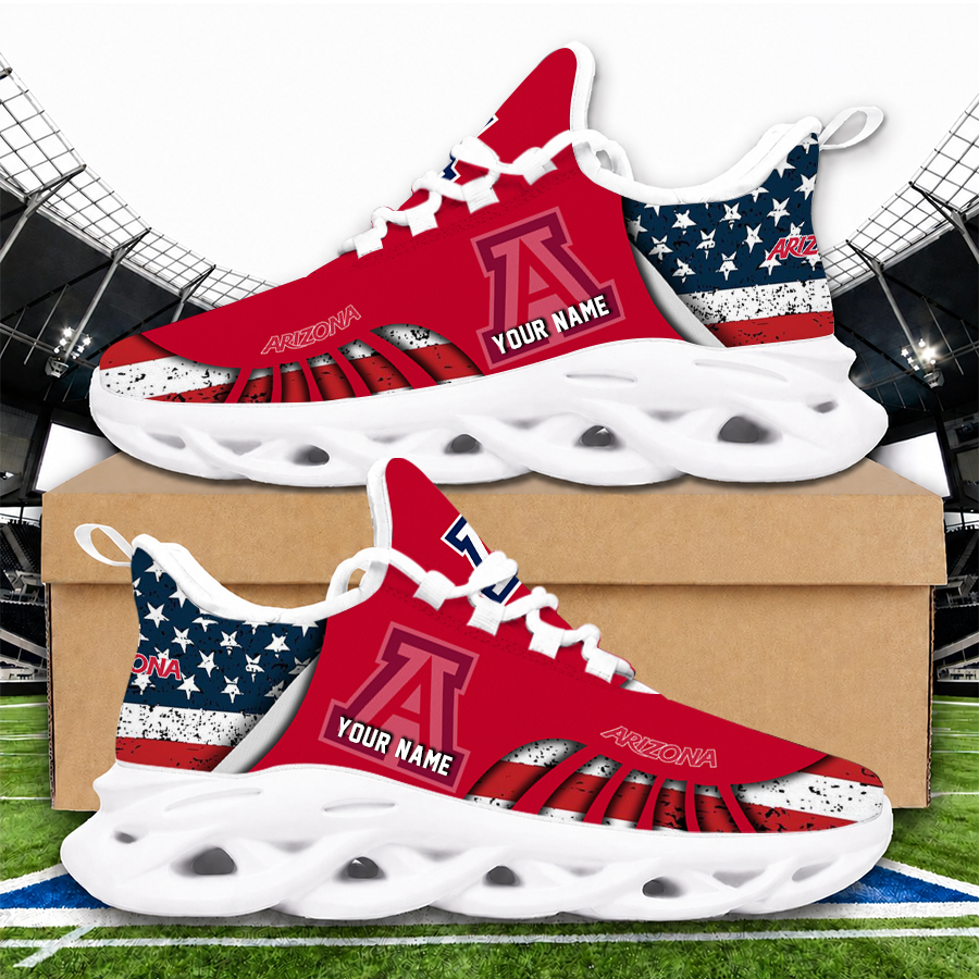 [FAN FAVORITE] NEW CUSTOMIZED NCAA CWS06 ARW ARIZONA WILDCATS UNISEX CLUNKY SNEAKERS