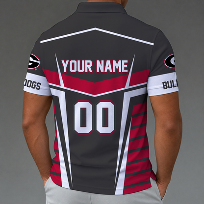 [FAN FAVORITE] NEW CUSTOMIZED NCAA FBS06 GEB GEORGIA BULLDOGS POLO SHIRT