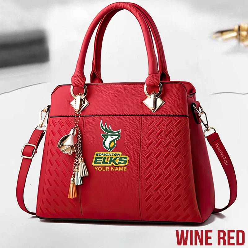 [FAN EXCLUSIVE] NEW CUSTOMIZED CFL07 EDM EDMONTON ELKS MULTICOLOR HANDBAG
