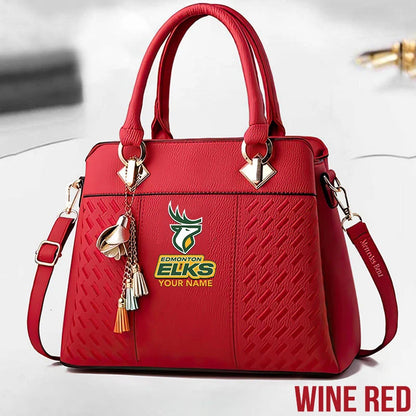 [FAN EXCLUSIVE] NEW CUSTOMIZED CFL07 EDM EDMONTON ELKS MULTICOLOR HANDBAG