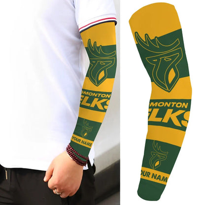 [FAN EXCLUSIVE] NEW CUSTOMIZED CFL07 EDM EDMONTON ELKS SUN ARM SLEEVES