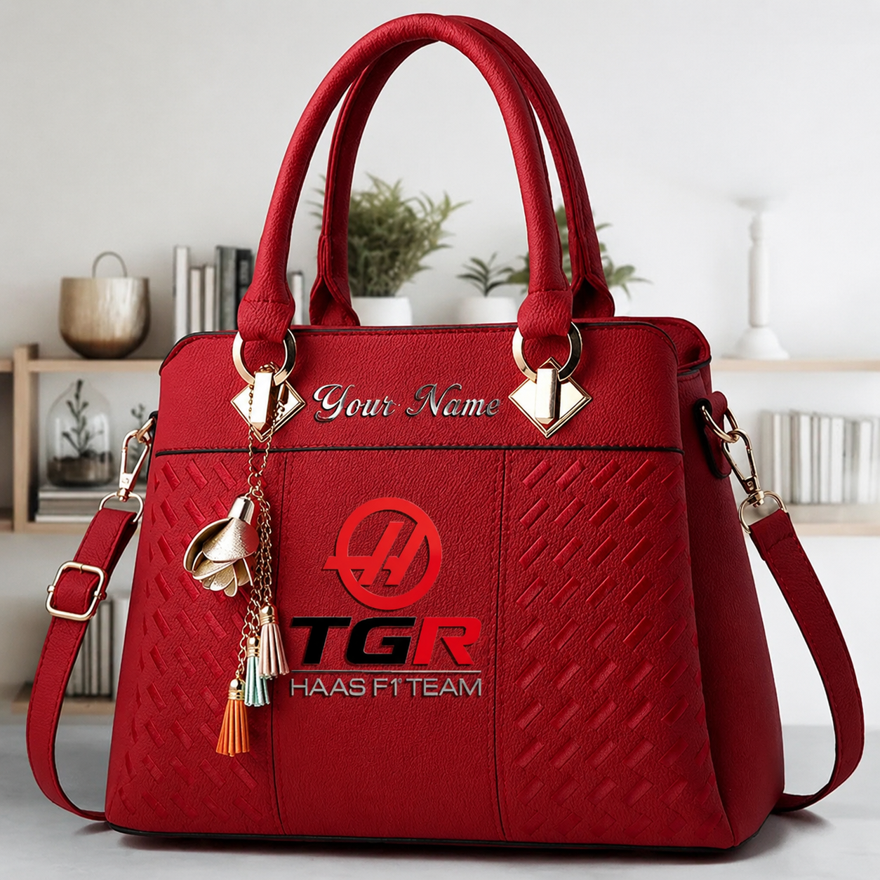 [FAN MUST-HAVE] NEW CUSTOMIZED F107 HAS HAAS MULTICOLOR HANDBAG