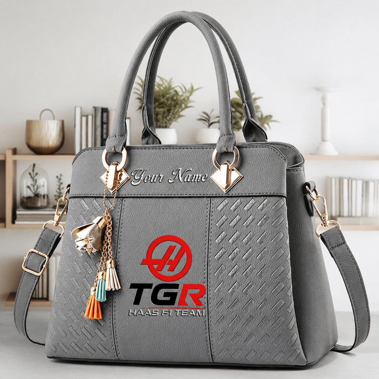 [FAN MUST-HAVE] NEW CUSTOMIZED F107 HAS HAAS MULTICOLOR HANDBAG