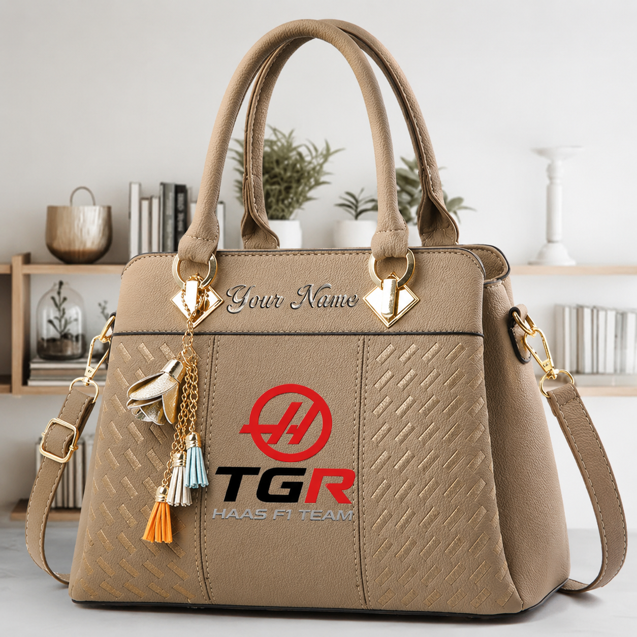 [FAN MUST-HAVE] NEW CUSTOMIZED F107 HAS HAAS MULTICOLOR HANDBAG