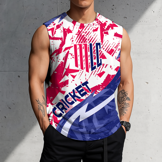 POPULAR NOW - NEW CUSTOMIZED MLC07 MAJOR LEAGUE CRICKET TANK TOP & GYM SHIRT