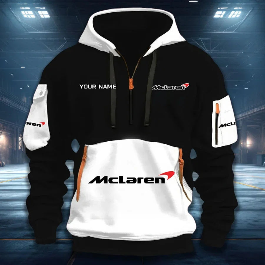 [FAN MUST-HAVE] NEW CUSTOMIZED F108 MCL MCLAREN QUARTER ZIP HOODIE