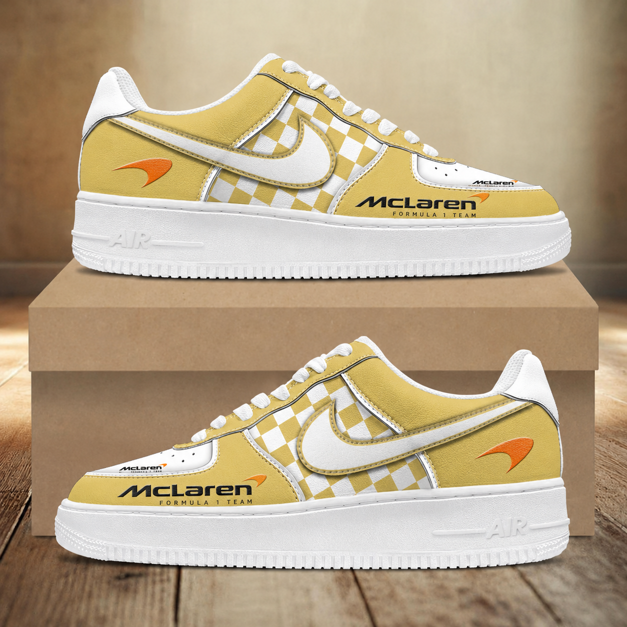 [FAN MUST-HAVE] NEW CUSTOMIZED F108 MCL LAREN AF1 SNEAKERS