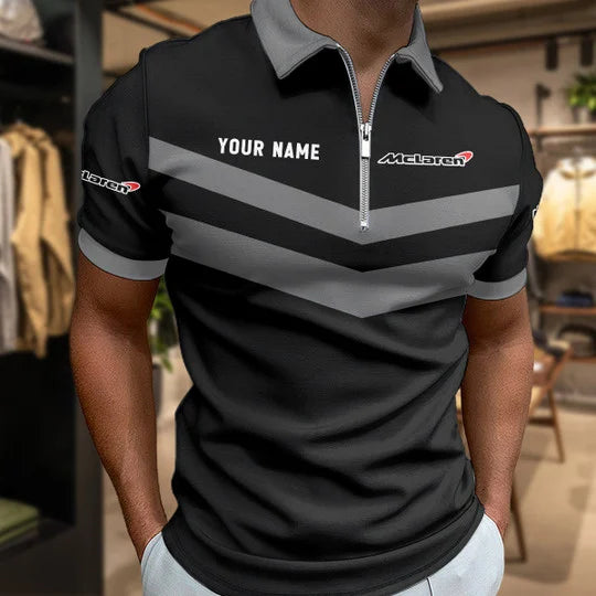 [FAN MUST-HAVE] NEW CUSTOMIZED F108 MCL LAREN ZIP POLO SHIRT