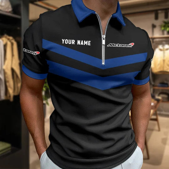 [FAN MUST-HAVE] NEW CUSTOMIZED F108 MCL LAREN ZIP POLO SHIRT