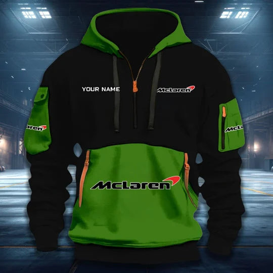[FAN MUST-HAVE] NEW CUSTOMIZED F108 MCL MCLAREN QUARTER ZIP HOODIE
