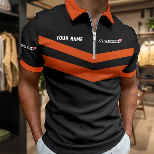 [FAN MUST-HAVE] NEW CUSTOMIZED F108 MCL LAREN ZIP POLO SHIRT
