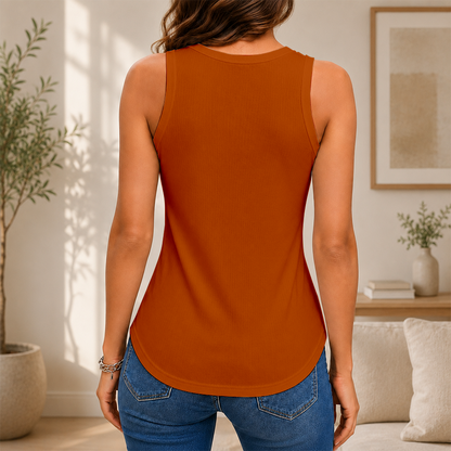 [FAN FAVORITE] NEW CUSTOMIZED NCAA MAM08 TXL TEXAS LONGHORNS WOMEN'S V-NECK TANK TOP