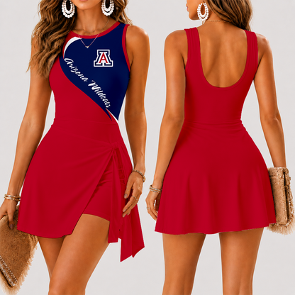 [FAN FAVORITE] NEW CUSTOMIZED NCAA MAM09 ARW ARIZONA WILDCATS WOMEN'S SUMMER SKORT DRESS