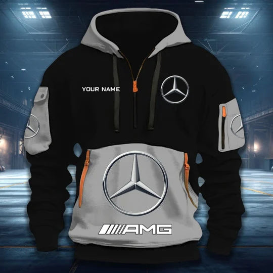 [FAN MUST-HAVE] NEW CUSTOMIZED F109 MER MERCEDES QUARTER ZIP HOODIE