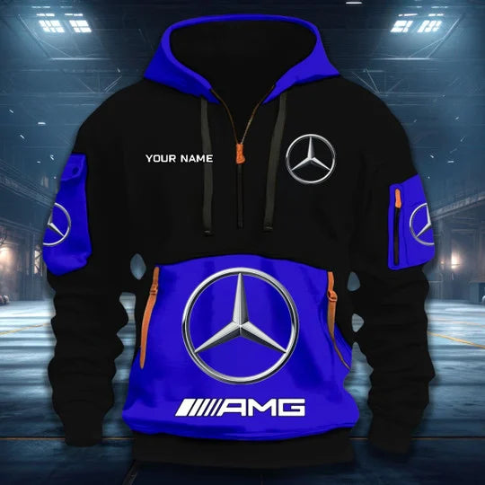 [FAN MUST-HAVE] NEW CUSTOMIZED F109 MER MERCEDES QUARTER ZIP HOODIE