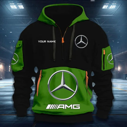 [FAN MUST-HAVE] NEW CUSTOMIZED F109 MER MERCEDES QUARTER ZIP HOODIE