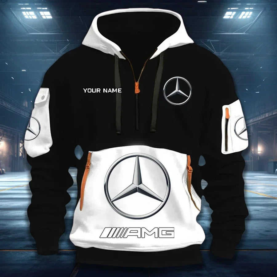[FAN MUST-HAVE] NEW CUSTOMIZED F109 MER MERCEDES QUARTER ZIP HOODIE