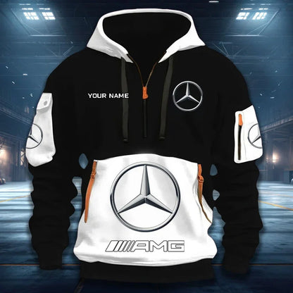 [FAN MUST-HAVE] NEW CUSTOMIZED F109 MER MERCEDES QUARTER ZIP HOODIE