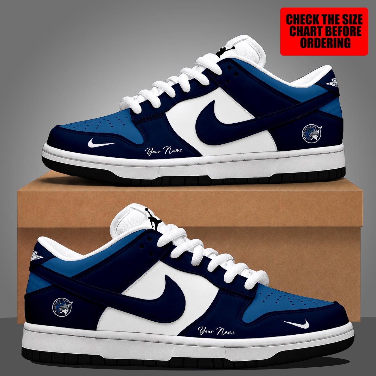 [FAN FAVORITE] NEW CUSTOMIZED WNBA09 MNL MINNESOTA LYNX DUNK LOW SHOES