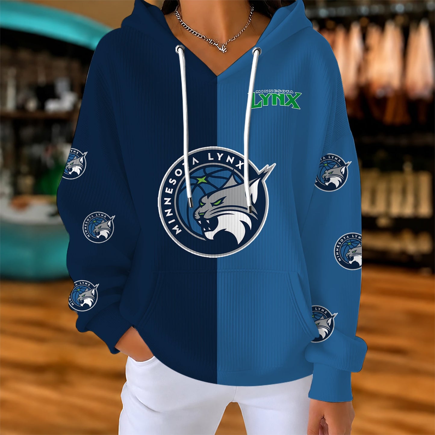 [FAN FAVORITE] NEW CUSTOMIZED WNBA09 MNL MINNESOTA LYNX RIBBED HOODIE & SWEATSHIRT