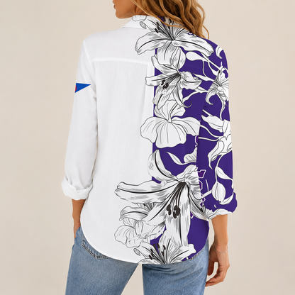 [FAN FAVORITE] NEW CUSTOMIZED NCAA FBS09 THF TCU HORNED FROGS WOMEN CASUAL SHIRT