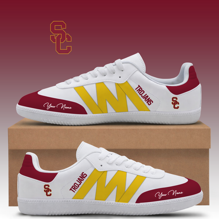 [FAN FAVORITE] NEW CUSTOMIZED NCAA CWS09 USC USC TROJANS CLASSIC SNEAKERS