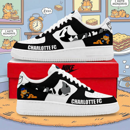 FINAL SALE - NEW CUSTOMIZED MLS09 CLF CHLT FC x GARFIELD AF1 SNEAKERS
