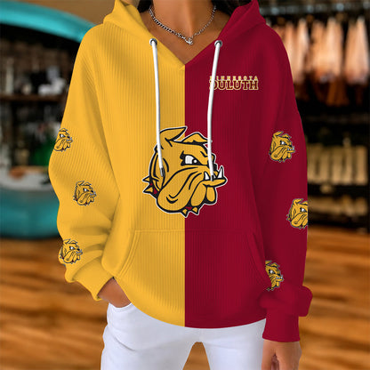 [FAN FAVORITE] NEW CUSTOMIZED NCAA MFF10 MDB MINNESOTA DULUTH BULLDOGS RIBBED HOODIE & SWEATSHIRT
