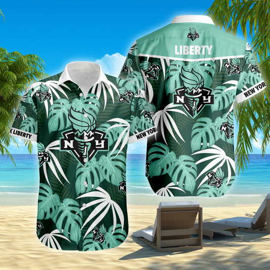 ENDING TODAY - NEW CUSTOMIZED WNBA10 NYL NEW YORK LIBERTY UNISEX HAWAIIAN SHIRT