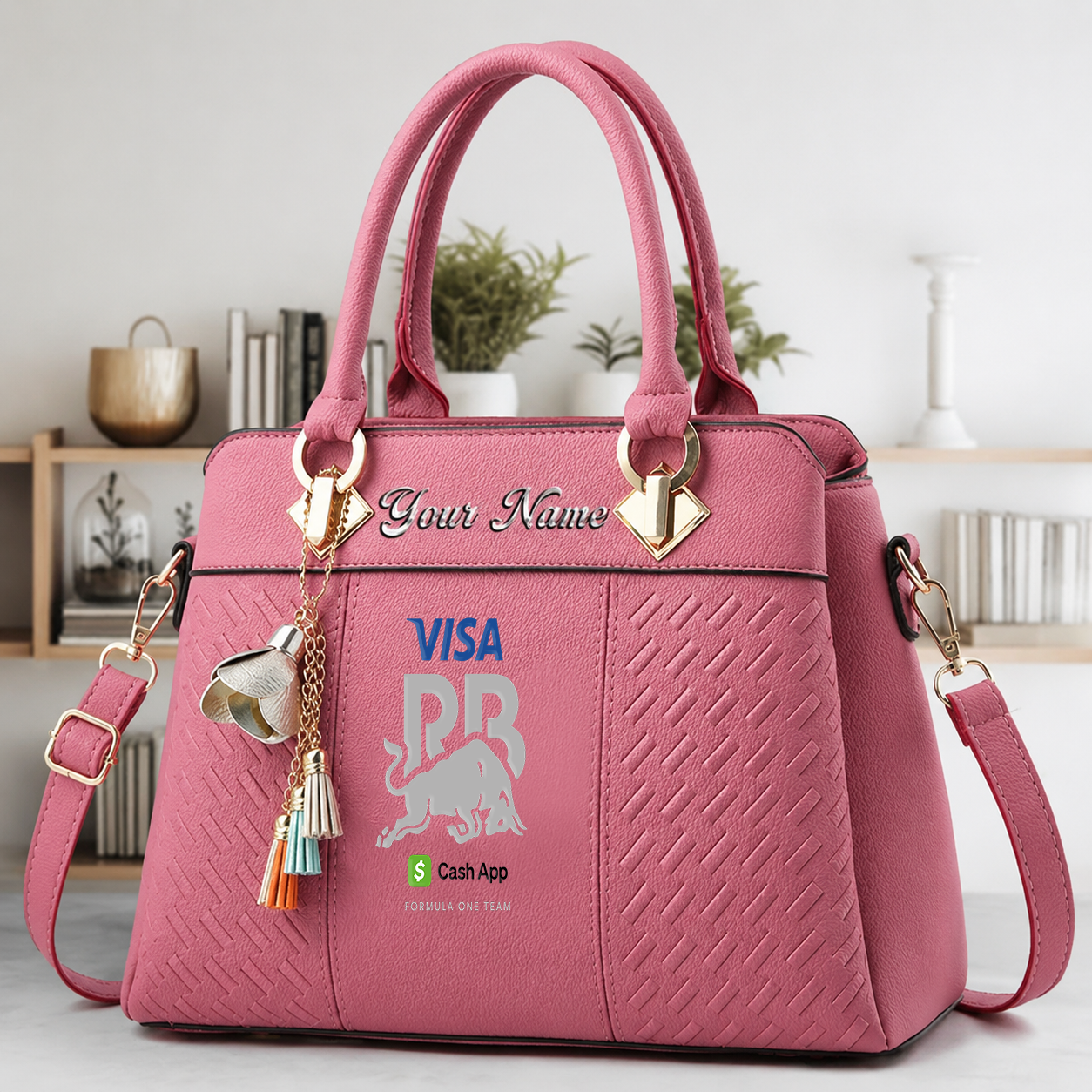 [FAN MUST-HAVE] NEW CUSTOMIZED F110 RBU RACING BULLS MULTICOLOR HANDBAG