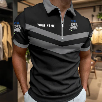 [FAN MUST-HAVE] NEW CUSTOMIZED F110 RBU RACING BULLS ZIP POLO SHIRT