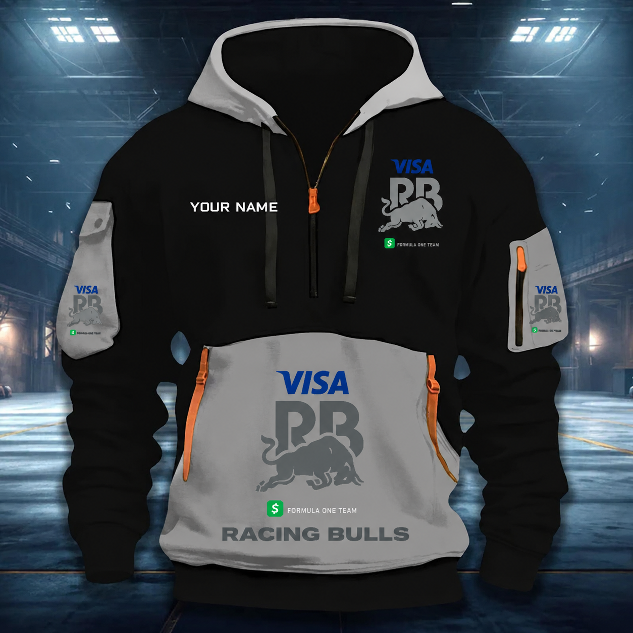 [FAN MUST-HAVE] NEW CUSTOMIZED F110 RBU RACING BULLS QUARTER ZIP HOODIE