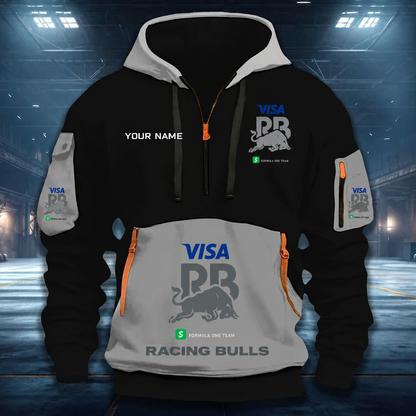 [FAN MUST-HAVE] NEW CUSTOMIZED F110 RBU RACING BULLS QUARTER ZIP HOODIE