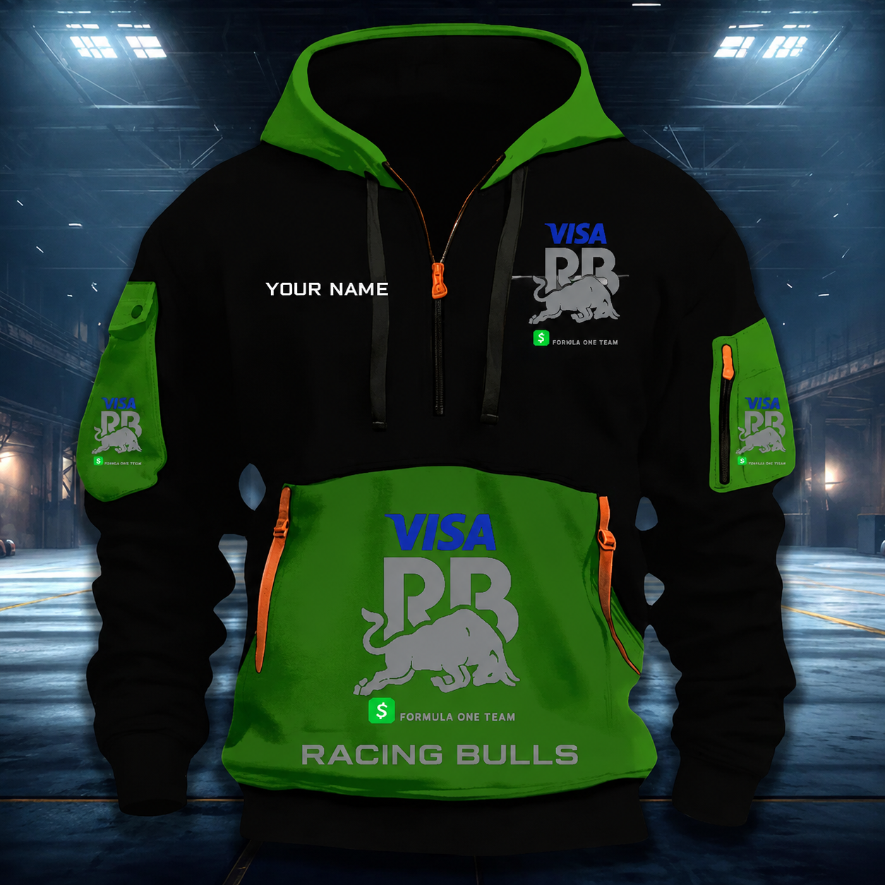 [FAN MUST-HAVE] NEW CUSTOMIZED F110 RBU RACING BULLS QUARTER ZIP HOODIE