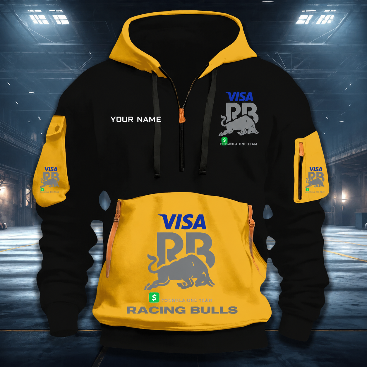 [FAN MUST-HAVE] NEW CUSTOMIZED F110 RBU RACING BULLS QUARTER ZIP HOODIE