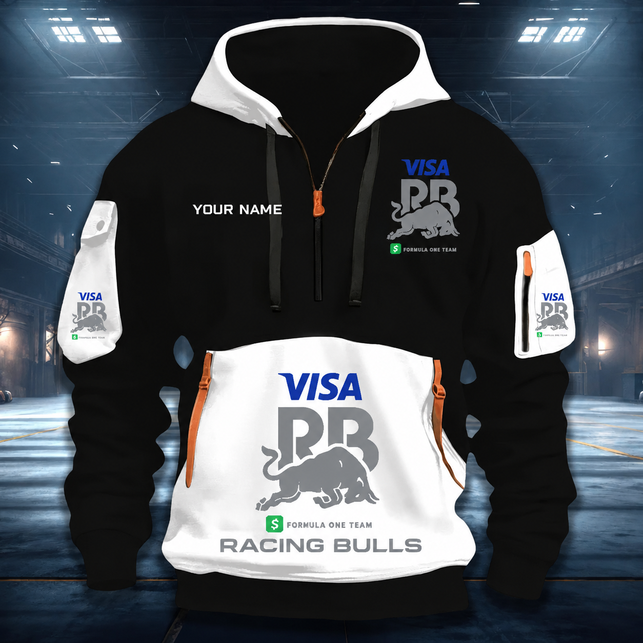 [FAN MUST-HAVE] NEW CUSTOMIZED F110 RBU RACING BULLS QUARTER ZIP HOODIE