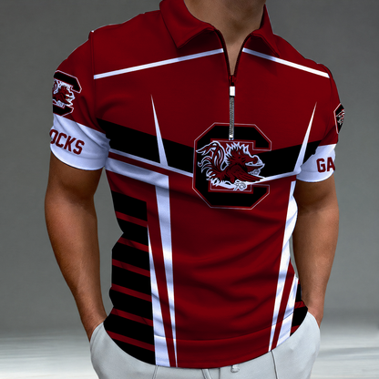 [FAN FAVORITE] NEW CUSTOMIZED NCAA CWS10 SCG SOUTH CAROLINA GAMECOCKS POLO SHIRT