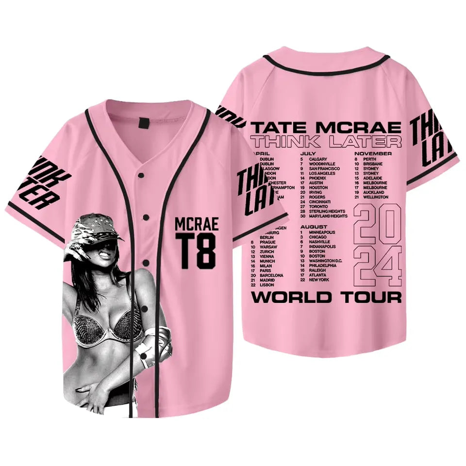 LIMITED EDITION - NEW CUSTOMIZED TATE MCRAE COLLECTION BASEBALL JERSEY