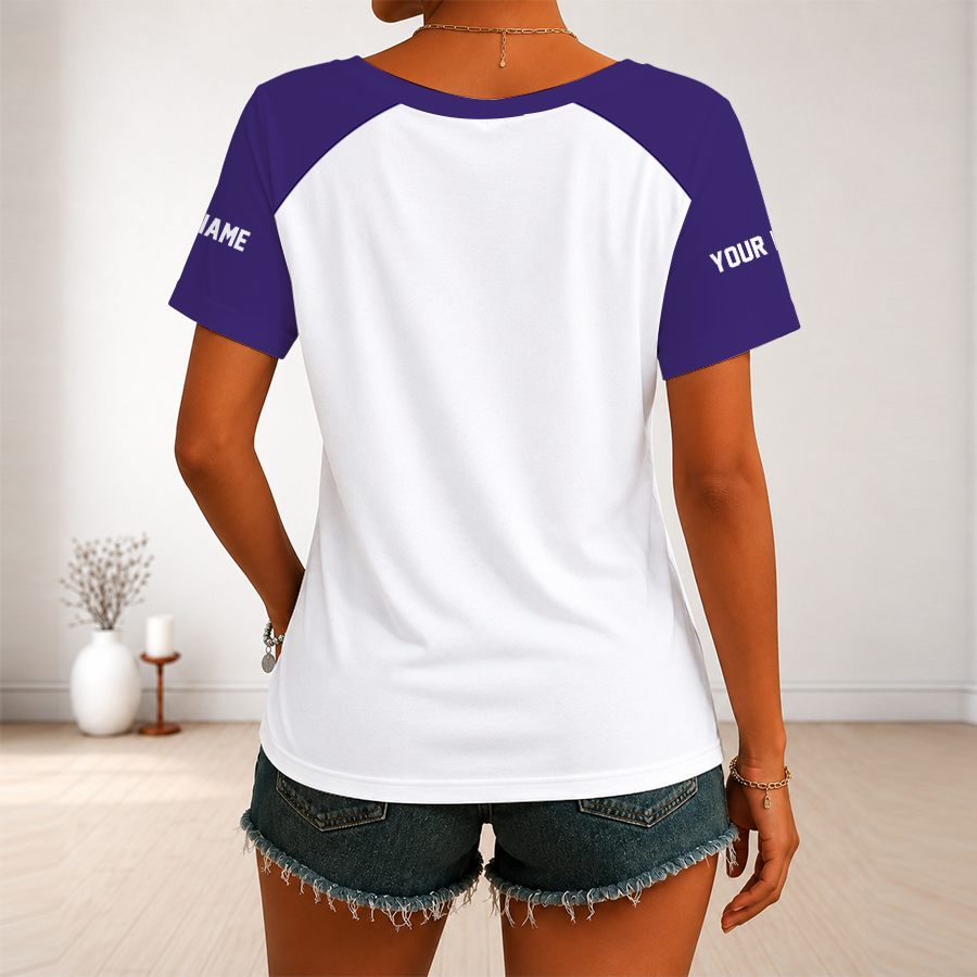 [FAN FAVORITE] NEW CUSTOMIZED WNBA11 PNM PHOENIX MERCURY V-NECK FEMALE SHIRT