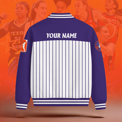 [FAN FAVORITE] NEW CUSTOMIZED WNBA11 PNM PHOENIX MERCURY BASEBALL JACKET