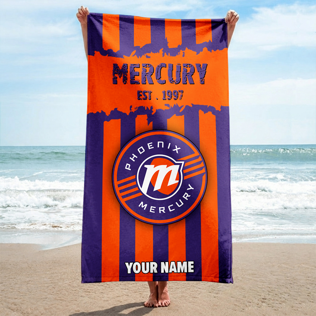 FINAL SALE - NEW CUSTOMIZED WNBA11 PNM PHOENIX MERCURY BEACH TOWEL FOR FAN