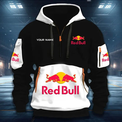 [FAN MUST-HAVE] NEW CUSTOMIZED F111 RBR RED BULL RACING QUARTER ZIP HOODIE