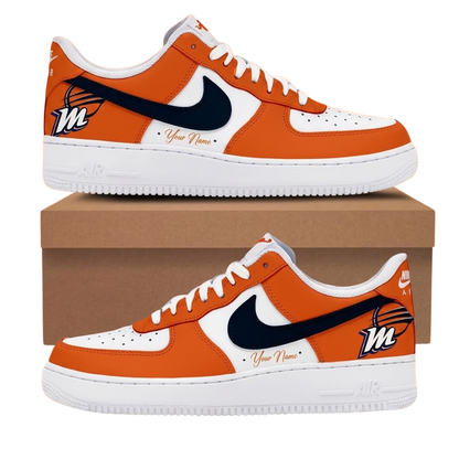 LIMITED EDITION - NEW CUSTOMIZED WNBA11 PNM PHOENIX MERCURY AF1 SNEAKERS