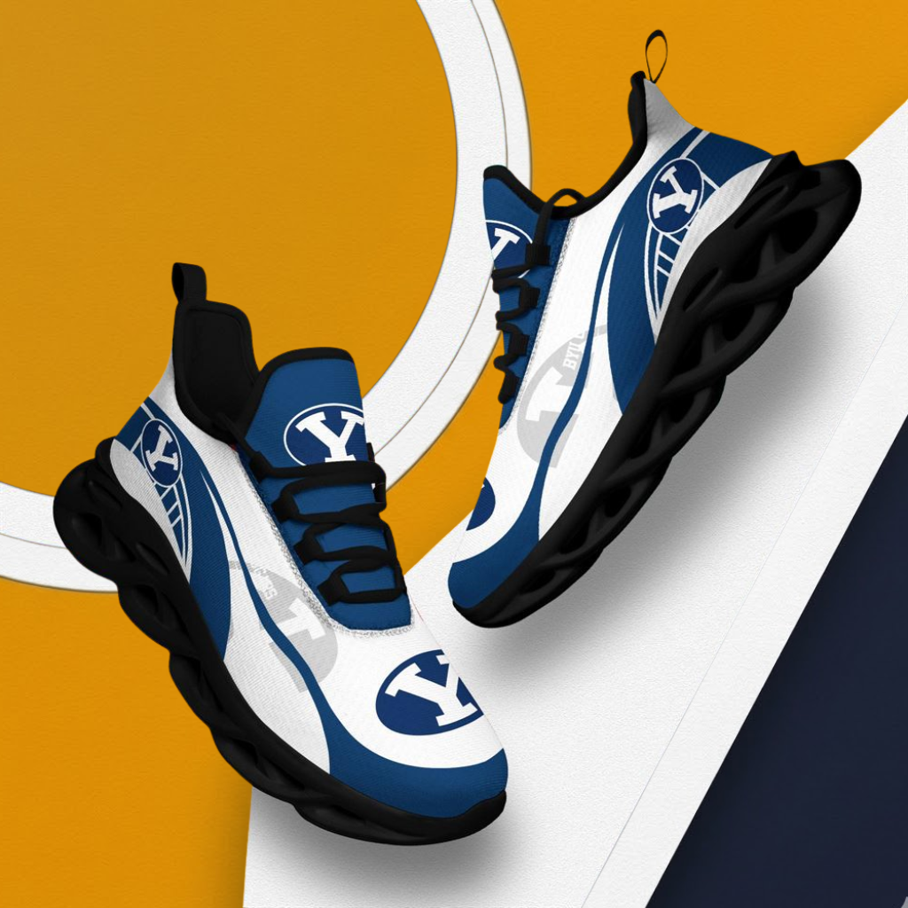 LIMITED EDITION - NEW CUSTOMIZED NCAA FBS11 BYU BYU COUGARS CLUNKY SNEAKERS