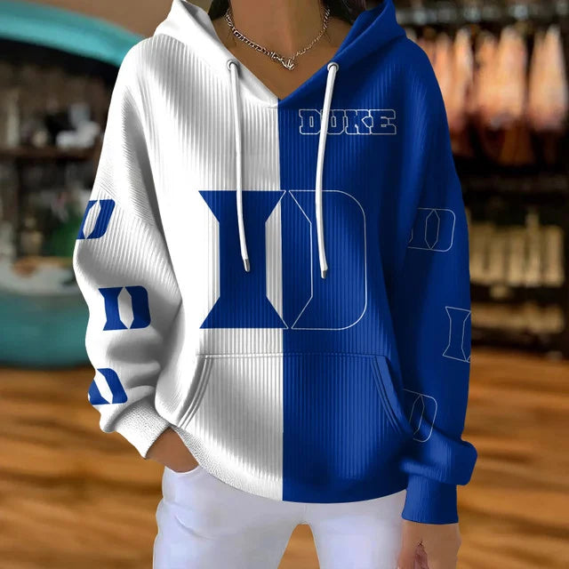 [FAN FAVORITE] NEW CUSTOMIZED NCAA MAM12 DLD DUKE BLUE DEVILS STRAPPY RIBBED HOODIE & SWEATSHIRT