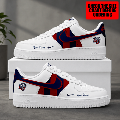 [FAN FAVORITE] NEW CUSTOMIZED NCAA CFH12 LIF LIBERTY FLAMES AF1 SHOES